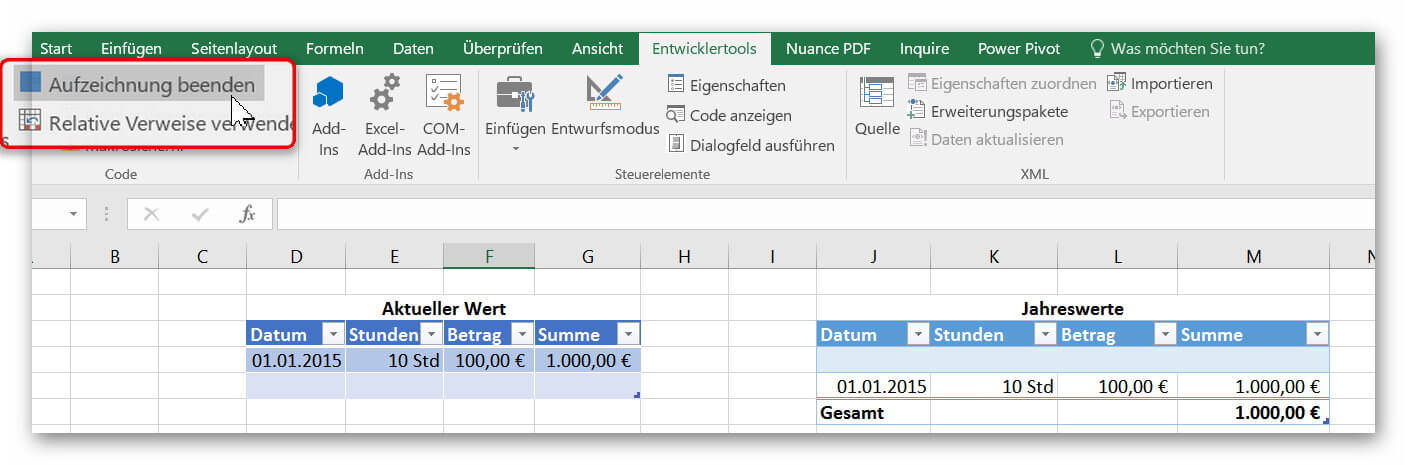 So Erstellen Sie Bequem Makros In Excel 2016 Für Mehr Möglichkeiten