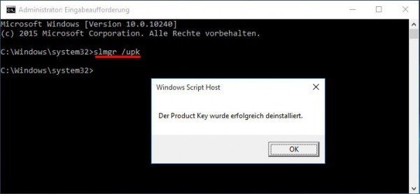 Windows 10-deactivation