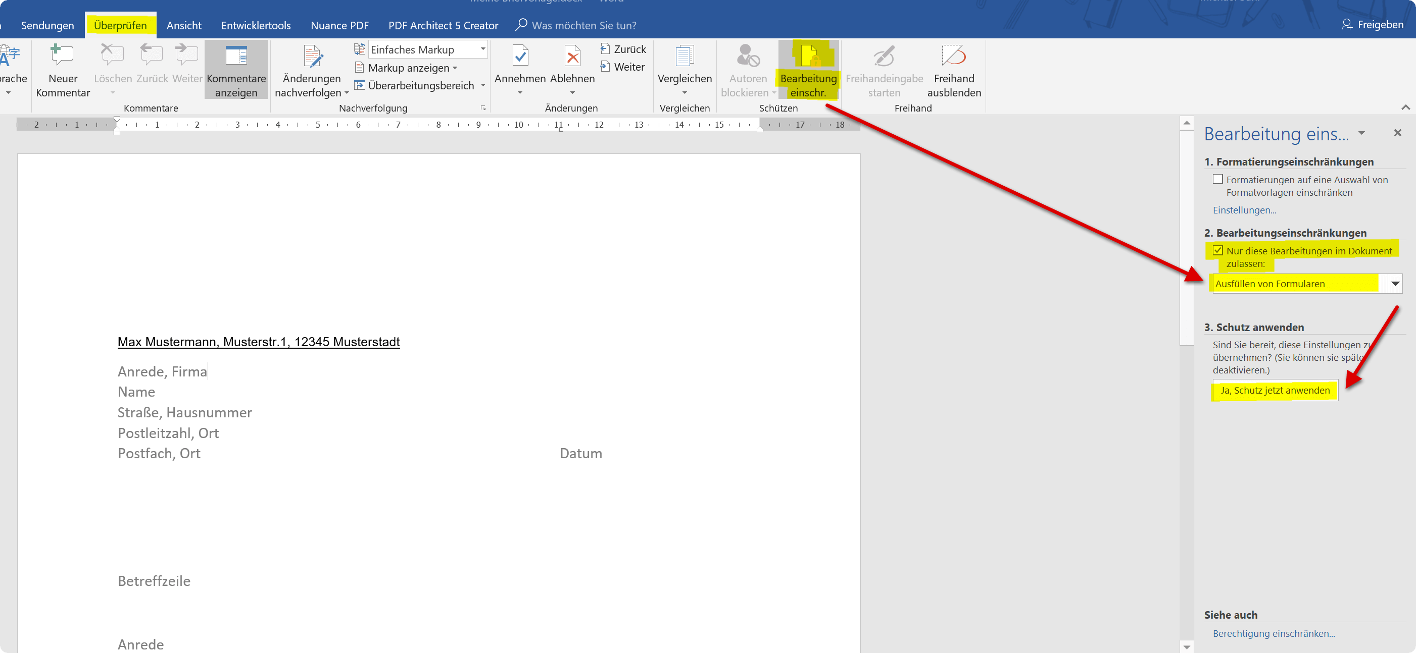 To Create Dynamic Templates With Word 2016 With Controls