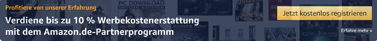 Amazon Partnernet Anmeldung