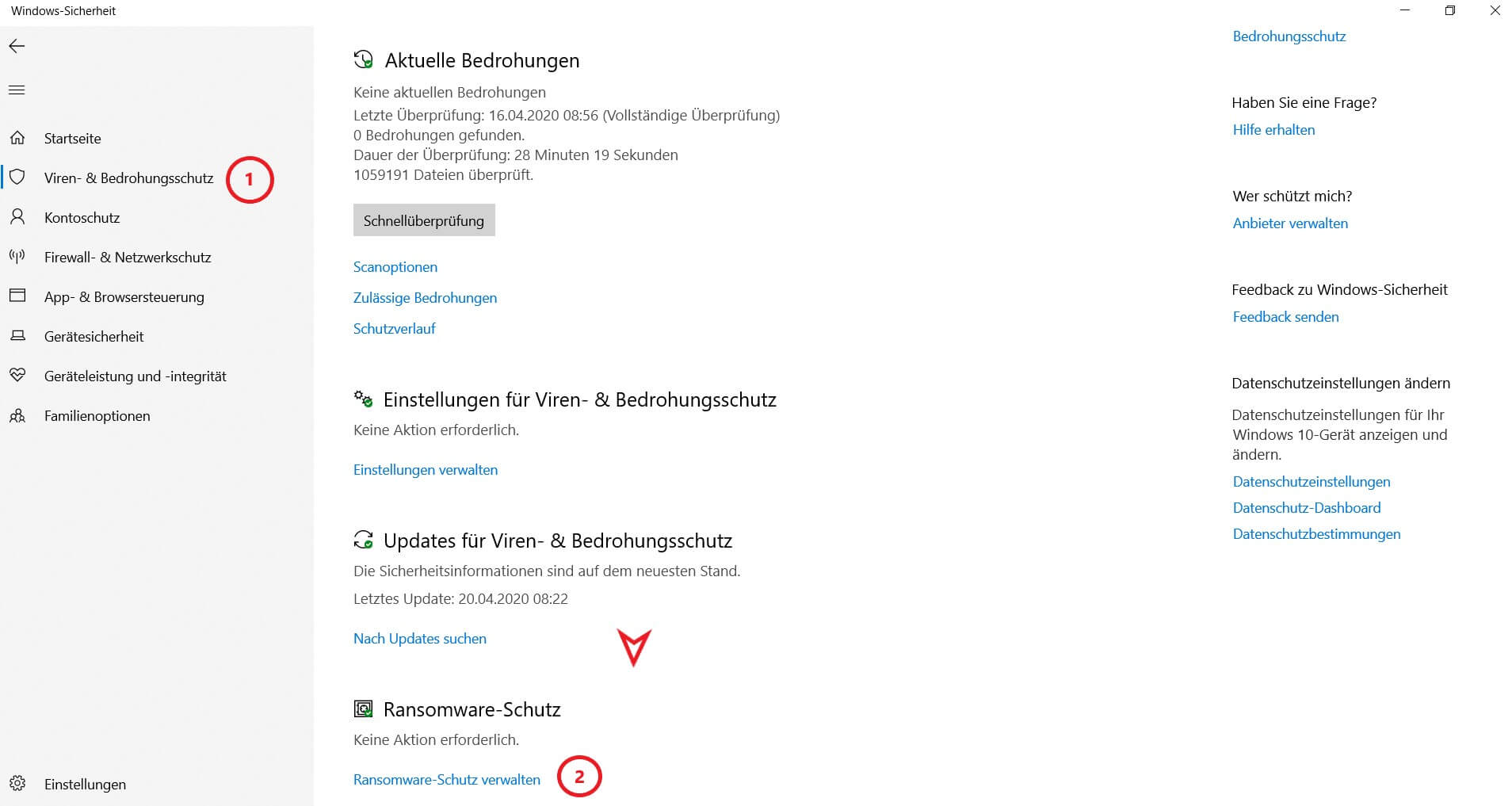 Windows 10 Ransomwareschutz aktivieren