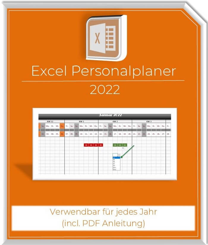 Excel Personalplaner-Schichtplaner 2022
