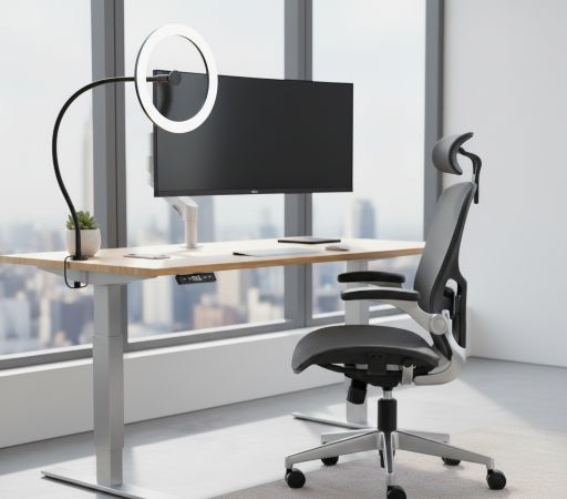 Schreibtischbeleuchtung-Ringlicht