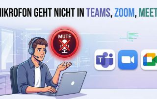 Mikrofon geht nicht in Teams, Zoom oder Meet