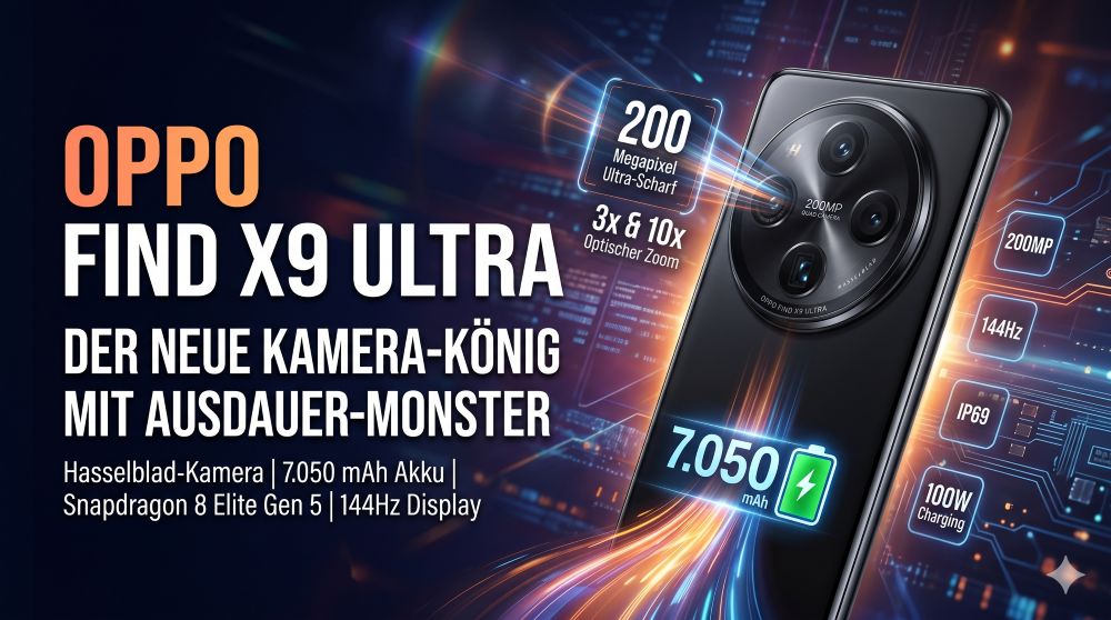 Oppo Find X9 Ultra Der neue Kamera-König mit Ausdauer