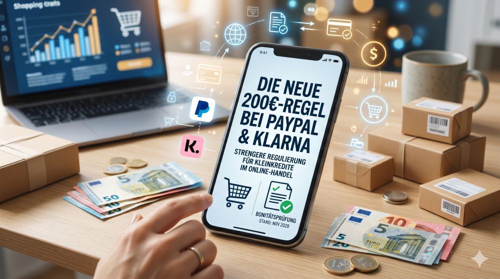 Die neue 200 euro-Regel bei PayPal und Klarna