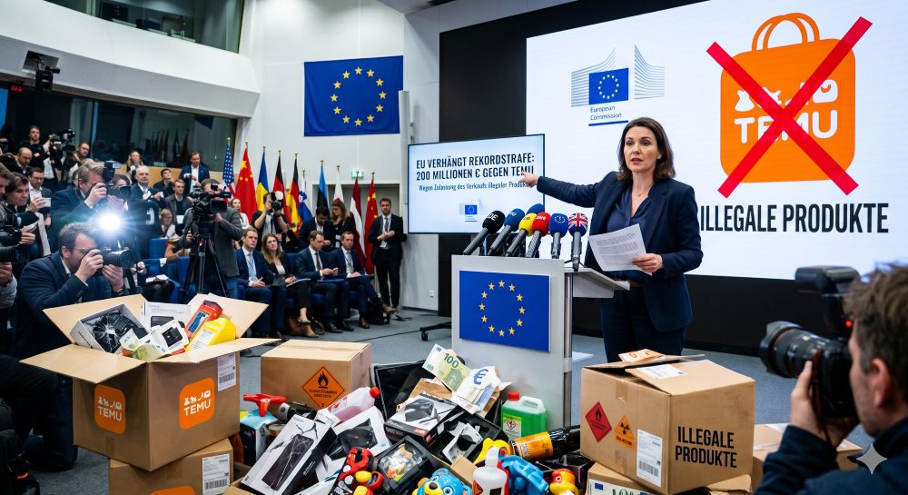 EU verdonnert Temu zu 200-Millionen-Euro-Rekordstrafe!