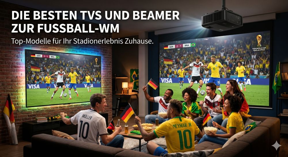 Die besten TVs und Beamer zur Fußball-WM